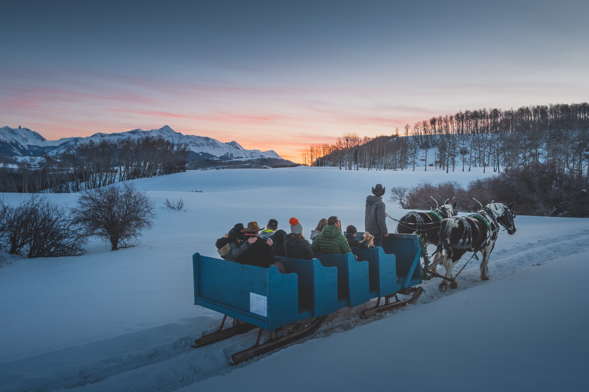 Dinner Sleigh Ride in Telluride, CO