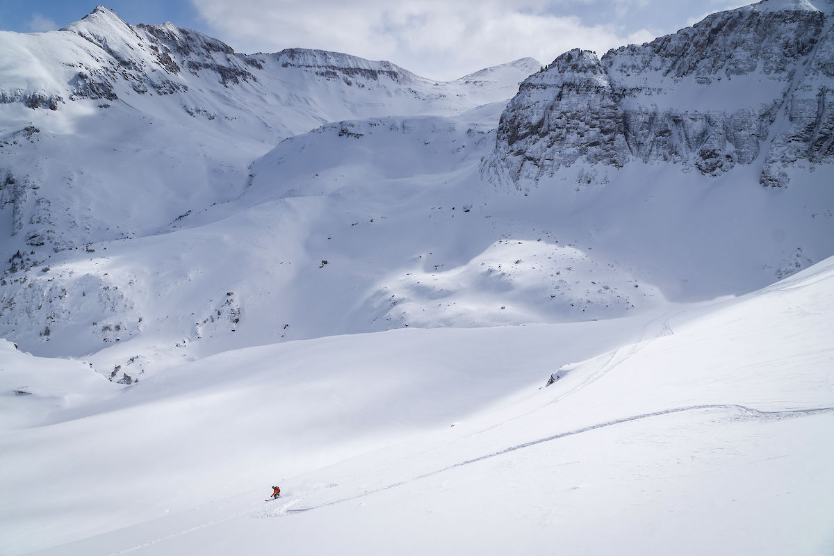 powder skiing in Telluride, CO