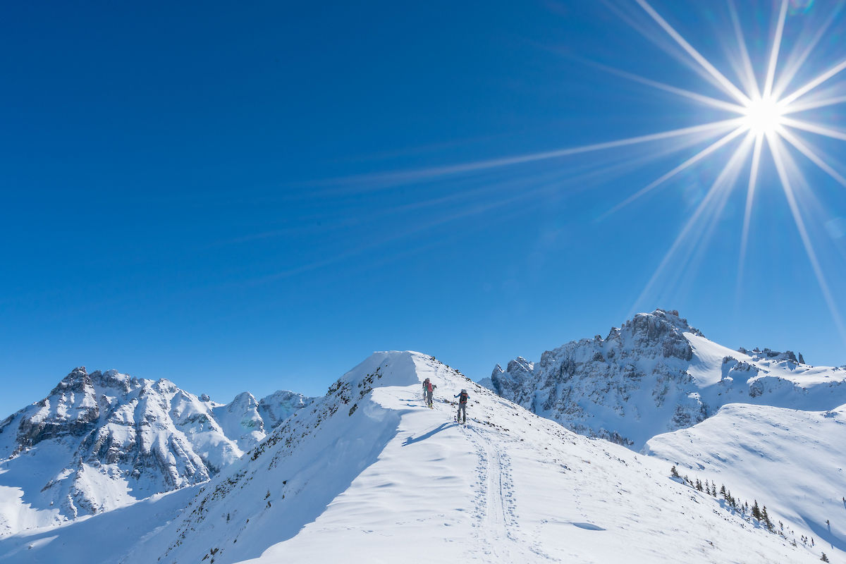 backcountry skiing in Telluride, CO