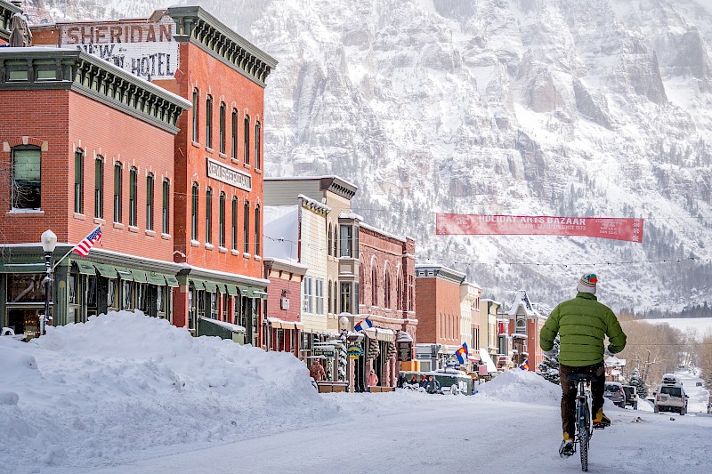 snow biker Telluride