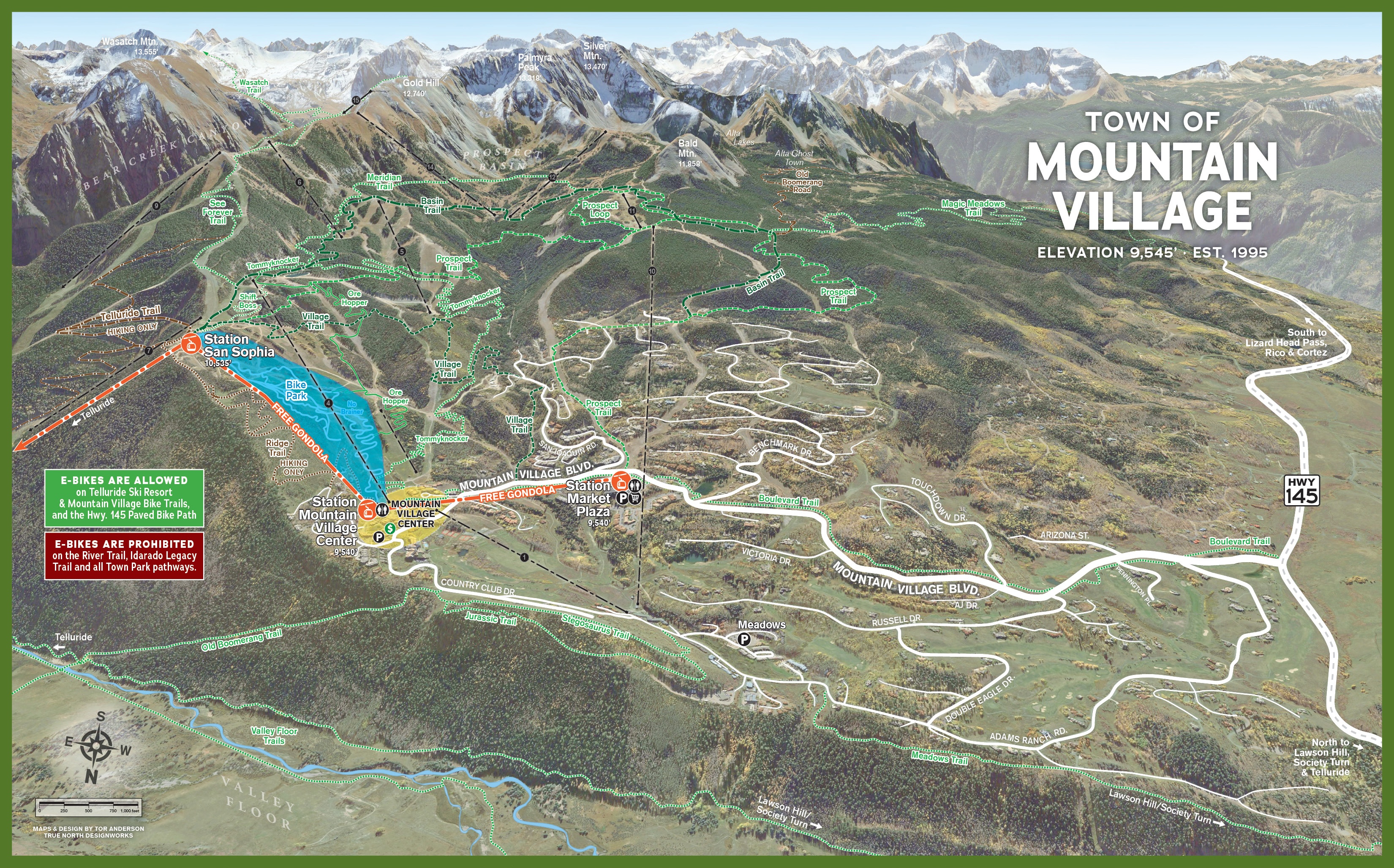 Mountain Village, Colorado Map