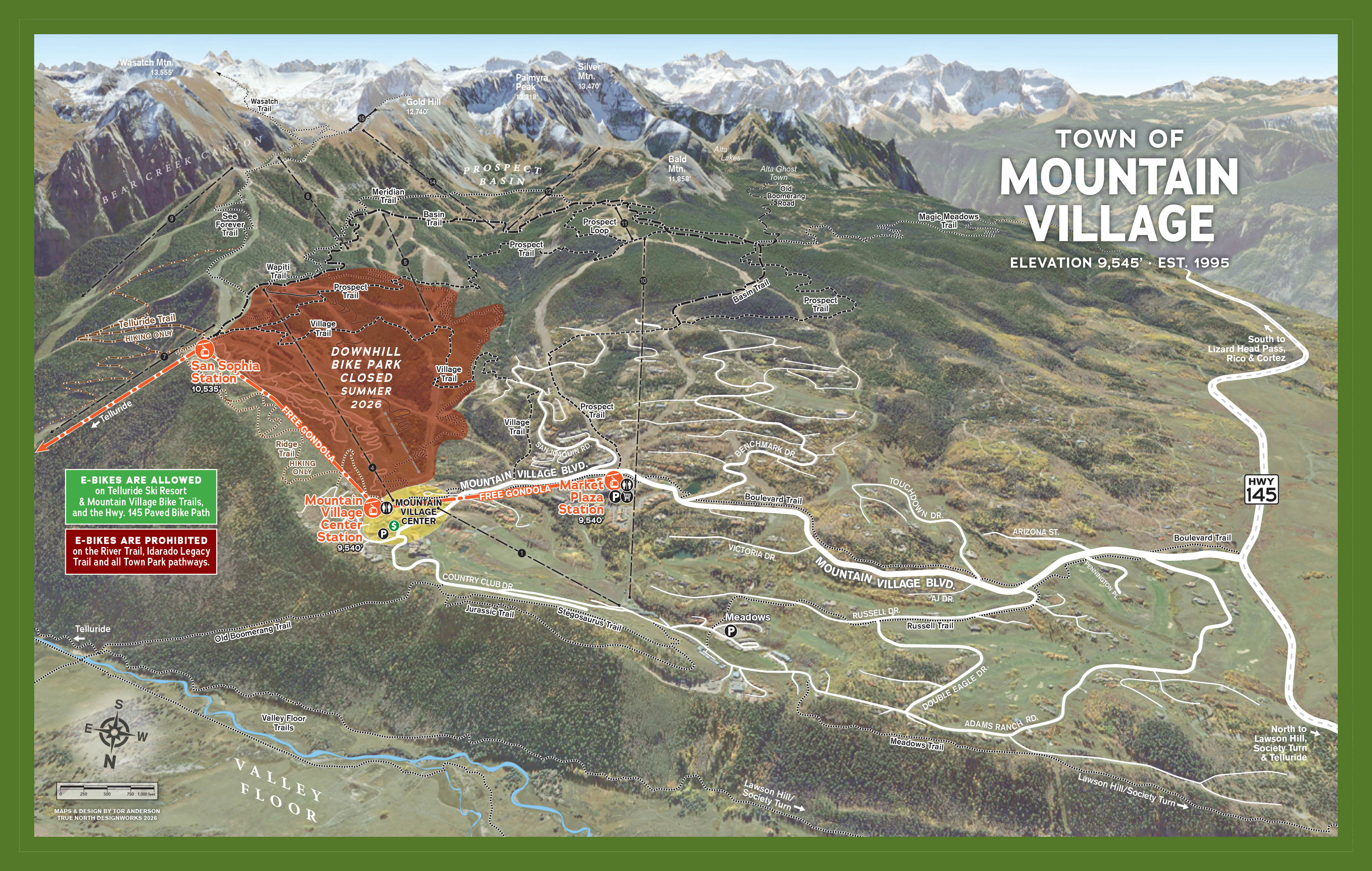 Mountain Village, Colorado Map