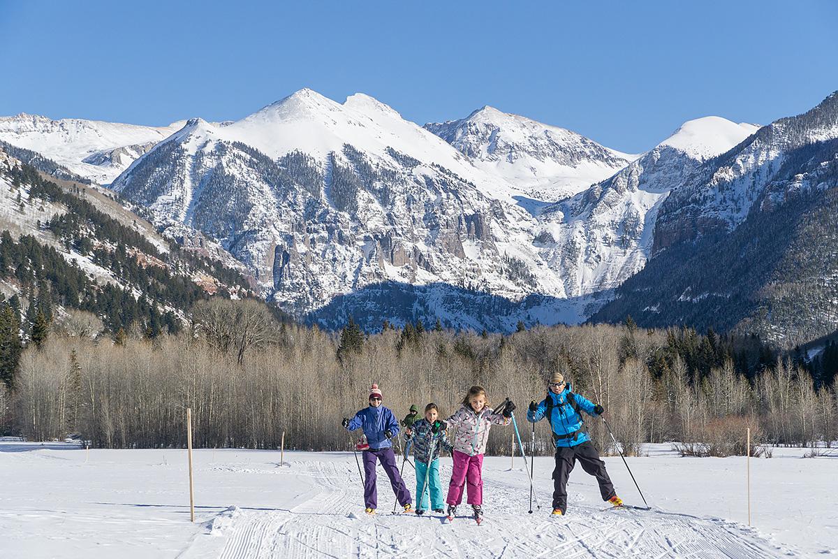 winter kids activities in Telluride, co, nordic skiing Visit Telluride
