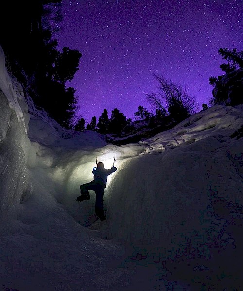 Winter Activities ICE CLIMBING